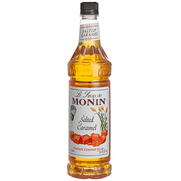 Monin Salted Caramel Syrup - 1 L — Case of 4
