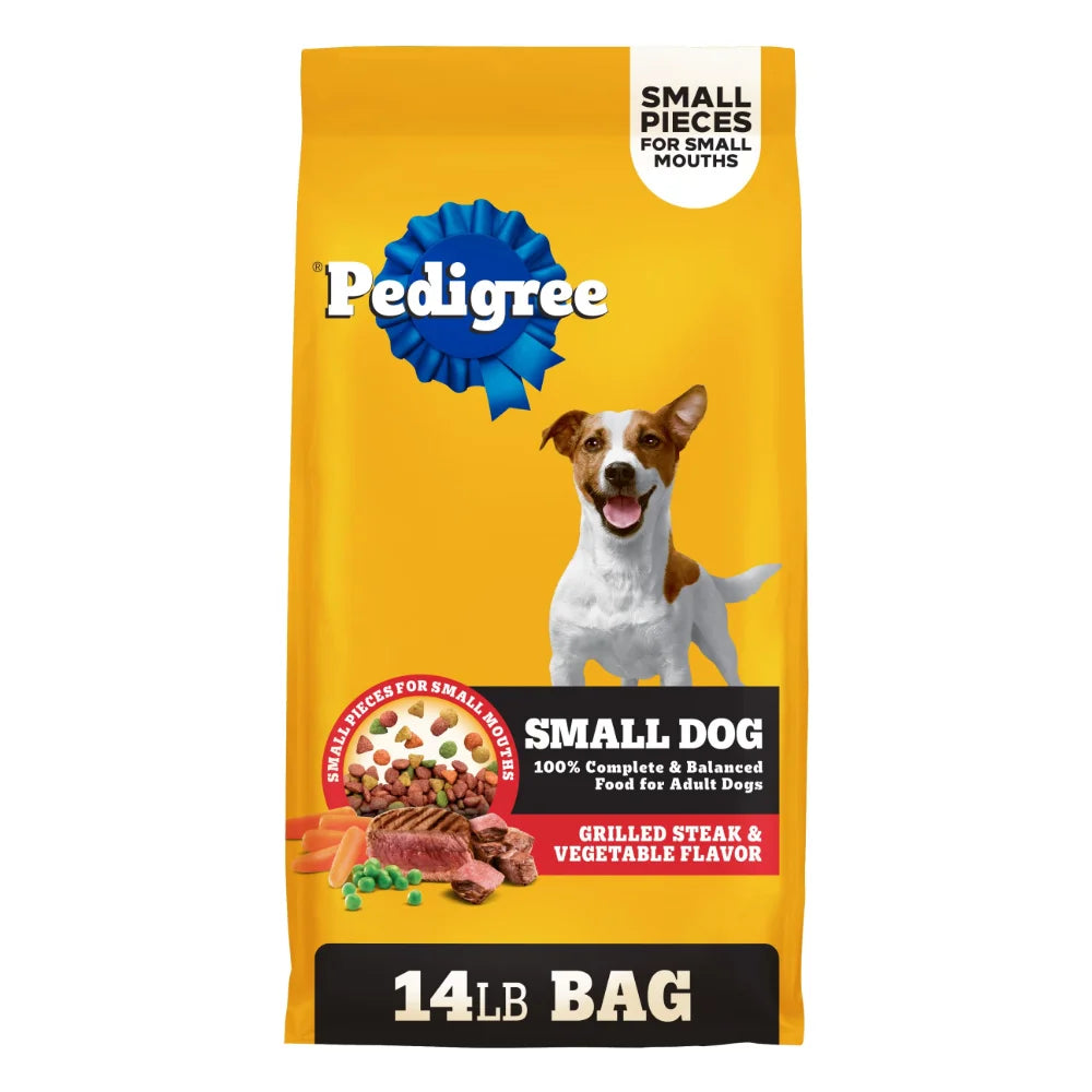 Pedigree Small Dog Steak Vegetable, 14 Pound — 1 Per Case