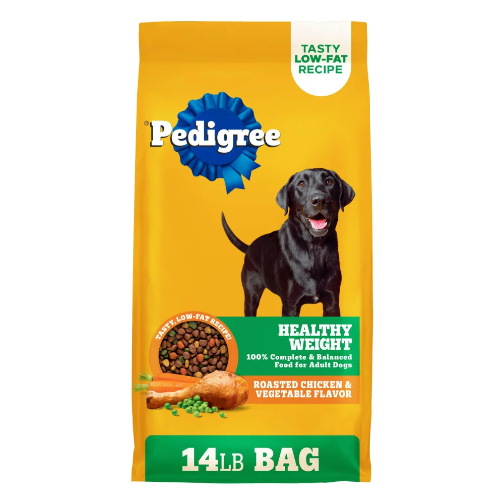 Pedigree Adult Healthy Weight Chicken Flavored Dog Food, 14 Pound — 1 Per Case