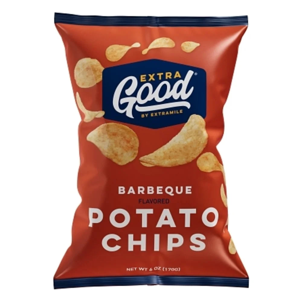 Extragood Potato Chips Bbq, 6 Ounce — 12 Per Case