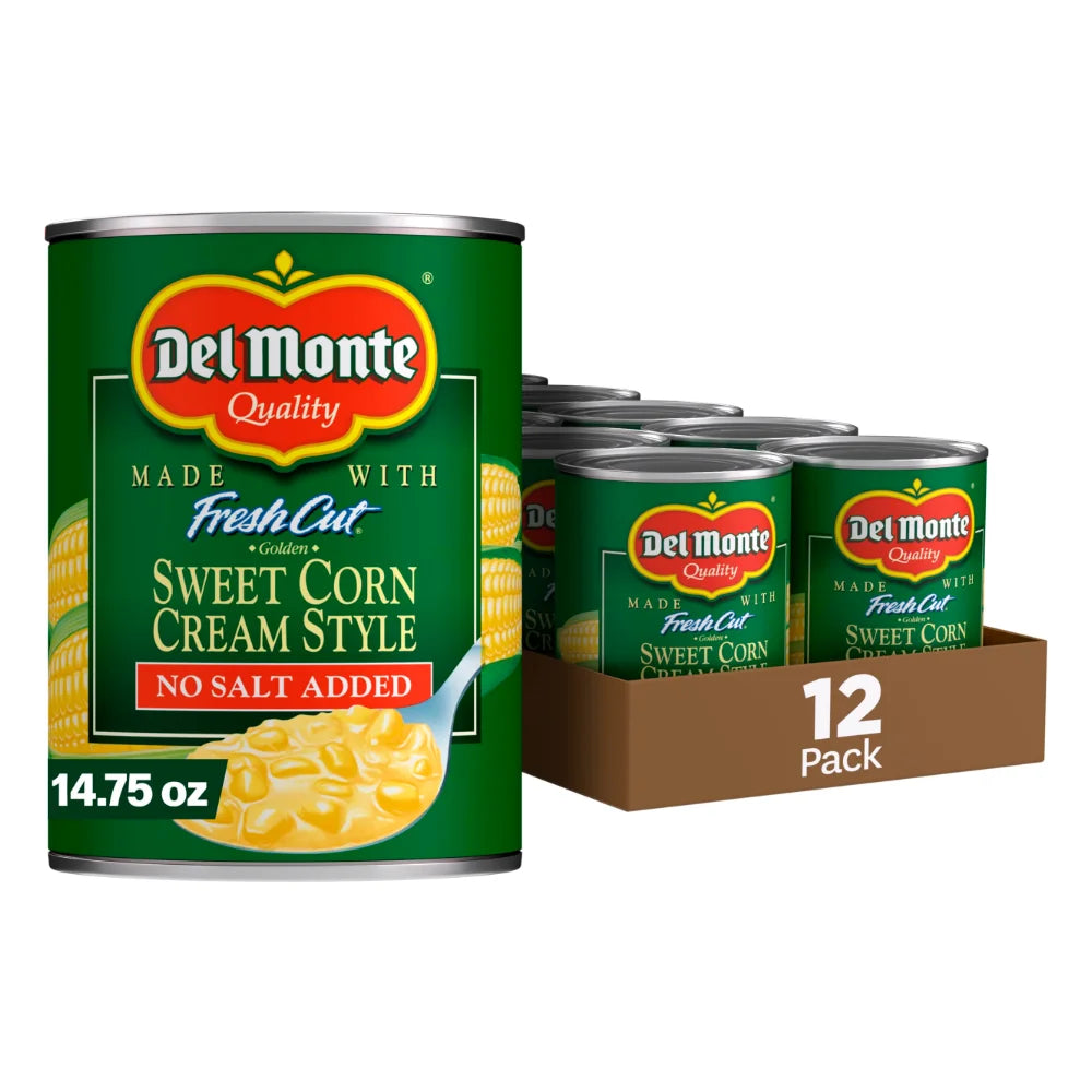 Del Monte White Cream Style Corn, 14.75 Ounce — 12 Per Case