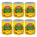 Del Monte Yellow Clingstone Peach Halves In Heavy Syrup, 29 Ounce — 6 Per Case