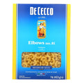 De Cecco No. 81 Elbows, 1 Pound — 20 Per Case
