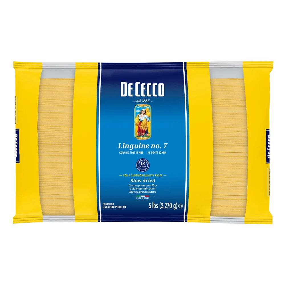De Cecco No. 7 Linguine, 5 Pound — 4 Per Case