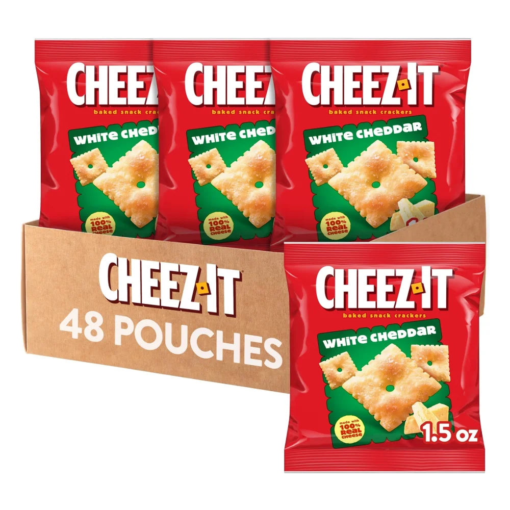 Cheez-It White Cheddar Crackers, 1.5 Ounce — 48 Per Case