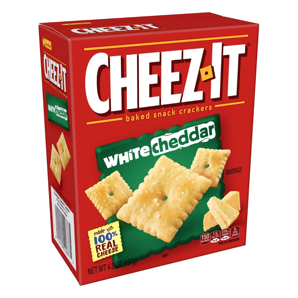Cheez-It White Cheddar Crackers, 4.5 Ounce — 12 Per Case