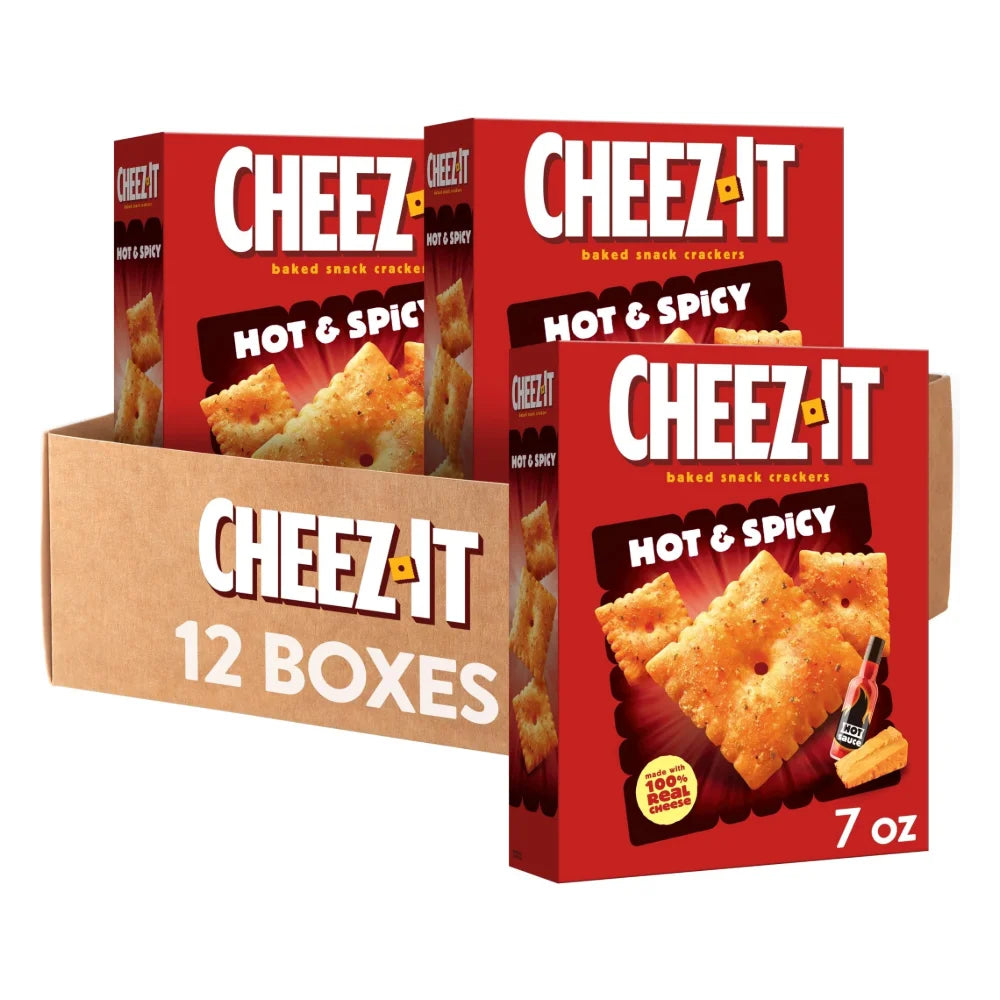 Cheez-It Hot & Spicy Tabasco Cracker, 7 Ounce — 12 Per Case