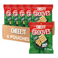 Cheez-It Grooves Sharp White Cheddar Crackers, 3.25 Ounce — 6 Per Case