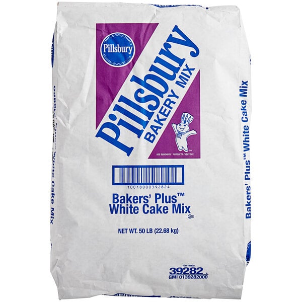 Pillsbury White Cake Mix - 50 lb — Case of 1