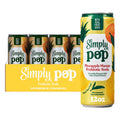 Simply Pop Prebiotic Pineapple Mango Soda, 12 Fluid Ounce — 12 Per Case