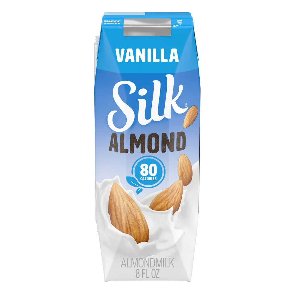 Silk Aseptic Vanilla Almond Milk, 8 Fluid Ounce — 18 Per Case