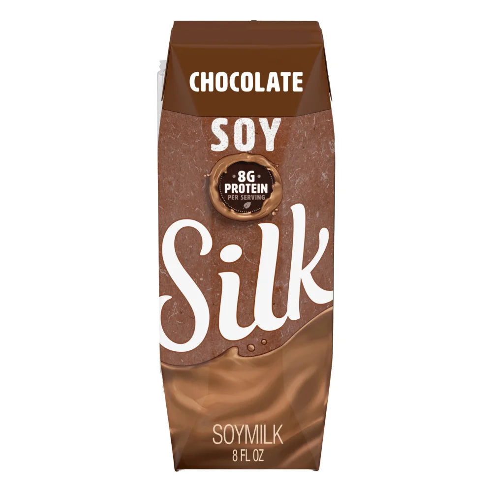 Silk Aseptic Chocolate Soy Milk, 8 Fluid Ounce — 18 Per Case