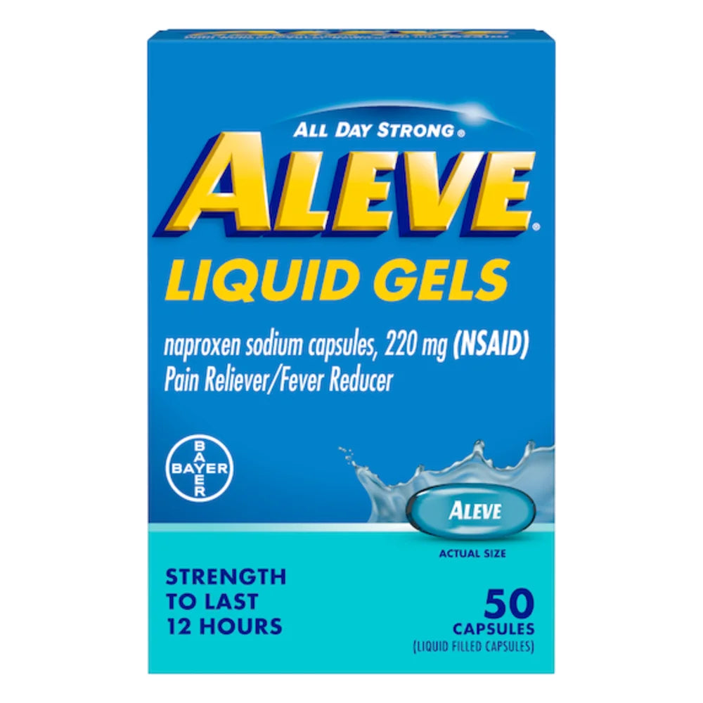 Aleve Liquid Gel, 50 Piece — 24 Per Case