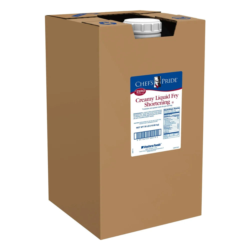 Chef's Pride Shortening Creamy Liquid Fry, 35 Pound — 1 Per Case