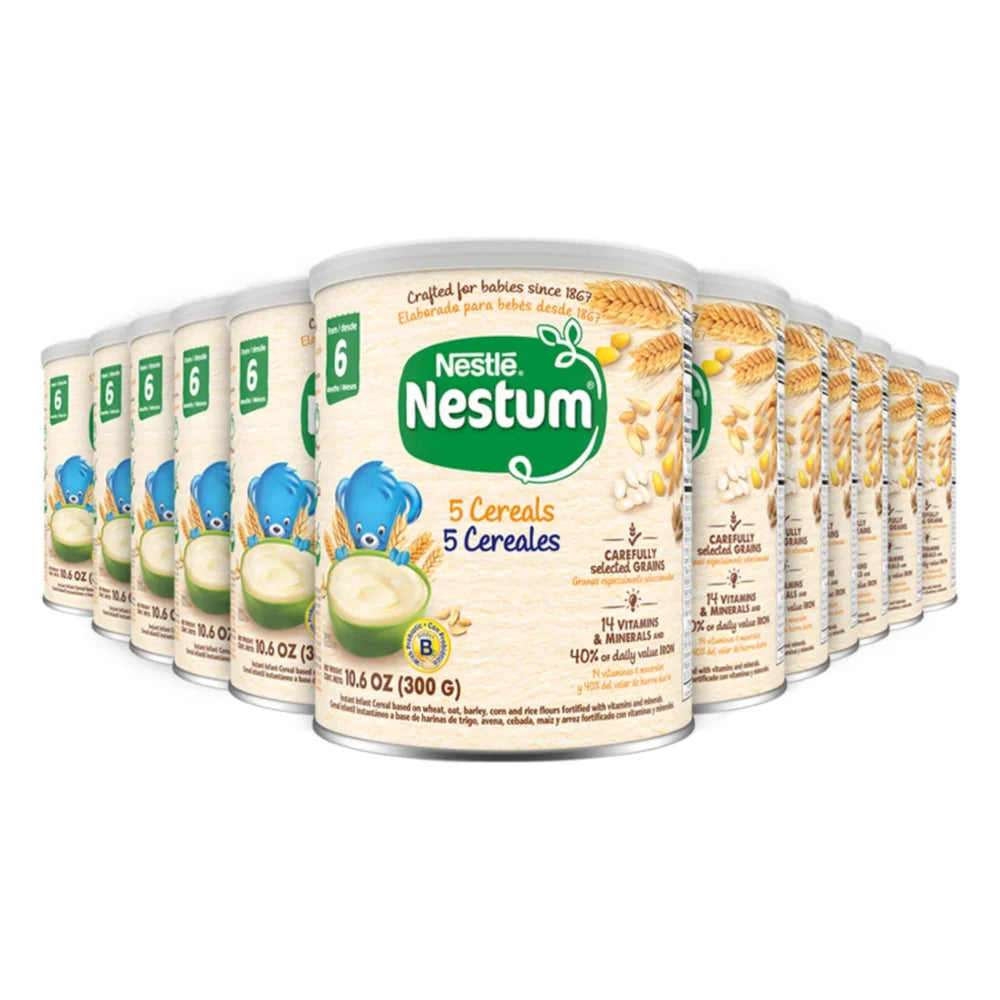 Nestum Probiotics 5 Multigrains Infant Cereal, 10.6 Ounce — 12 Per Case