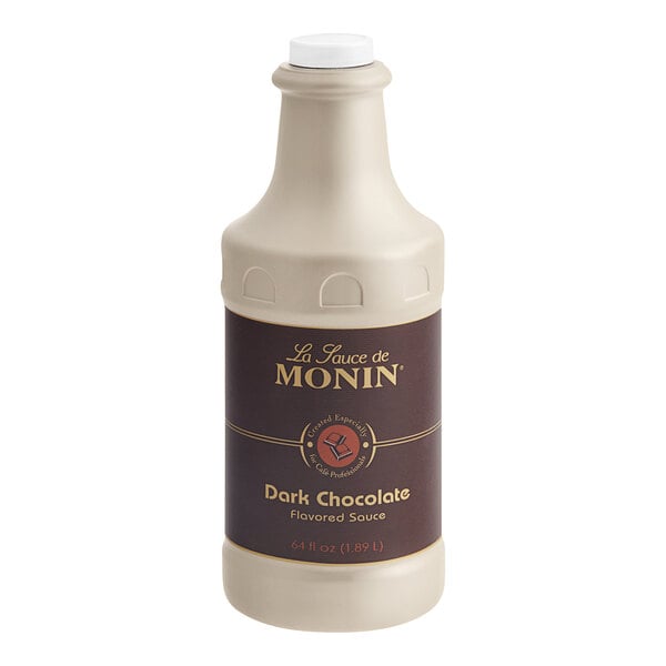 Monin Dark Chocolate Sauce - 64 oz — Case of 4