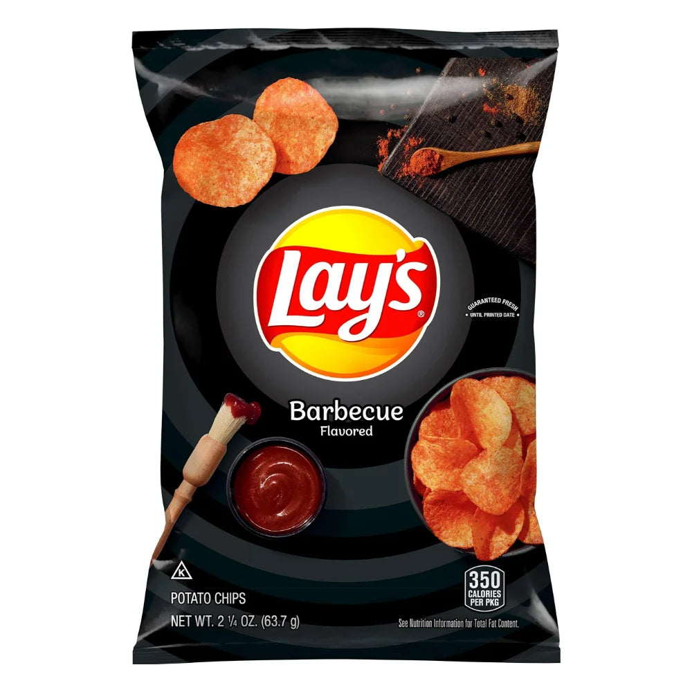 Lay's Bbq Potato Chips, 2.25 Ounce — 24 Per Case