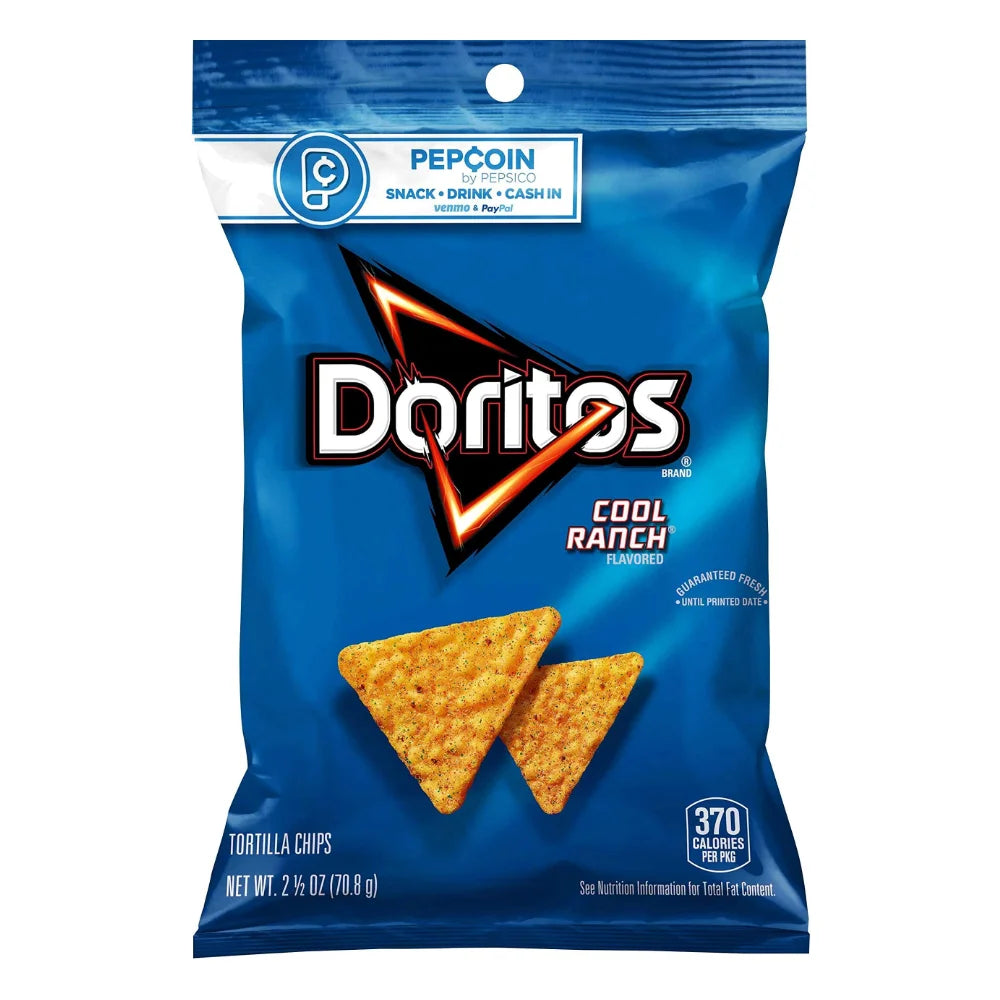 Doritos Cool Ranch Tortilla Chips, 2.5 Ounce — 24 Per Case