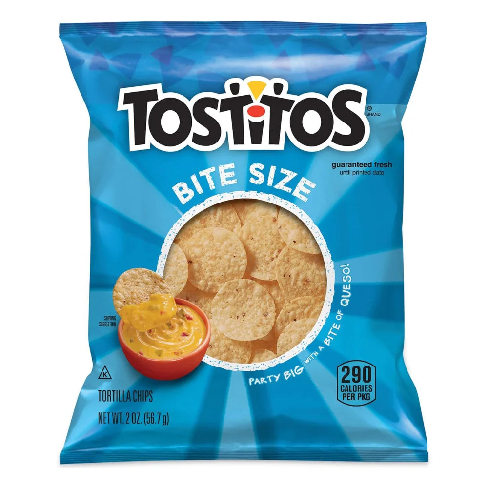 Tostitos Bite Size Rounds Tortilla Chips, 2 Ounce — 64 Per Case