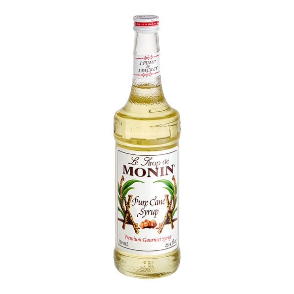 Monin Pure Cane Syrup - 750 mL — Case of 12