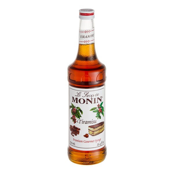 Monin Tiramisu Syrup - 750 mL — Case of 12