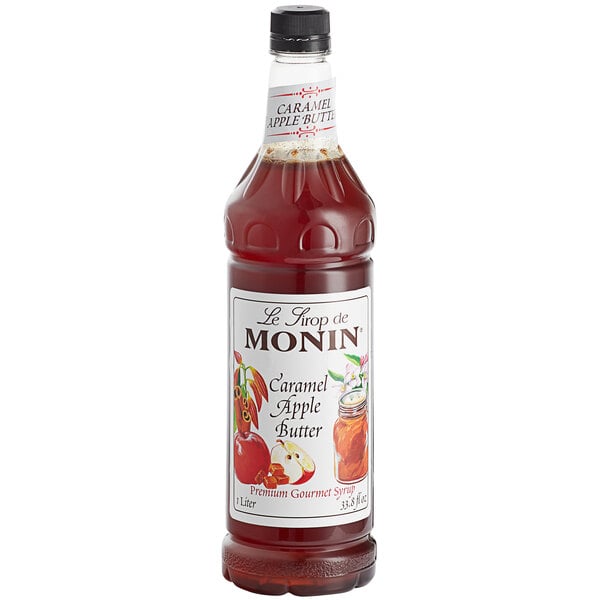 Monin Caramel Apple Butter Syrup - 1 L — Case of 4
