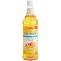 Monin Sugar-free Peach Syrup - 1 L — Case of 4