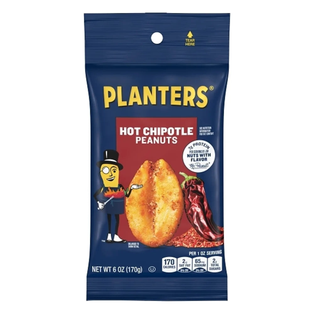Planters Chipotle Peanut Big Bag, 6 Ounce — 12 Per Case