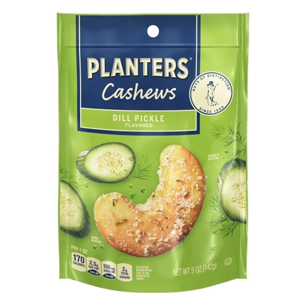 Planters Cashew Dill Pickle Sub, 5 Ounce — 12 Per Case