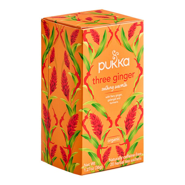 Pukka Tea Bag Organic Three Ginger - 20 ct — Case of 4