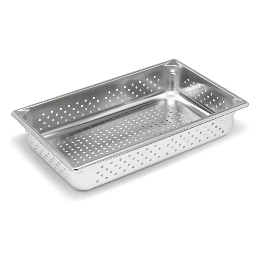 Vollrath Perforated Stainless Steel Full Size Steam Table Pan — 1 Per Case