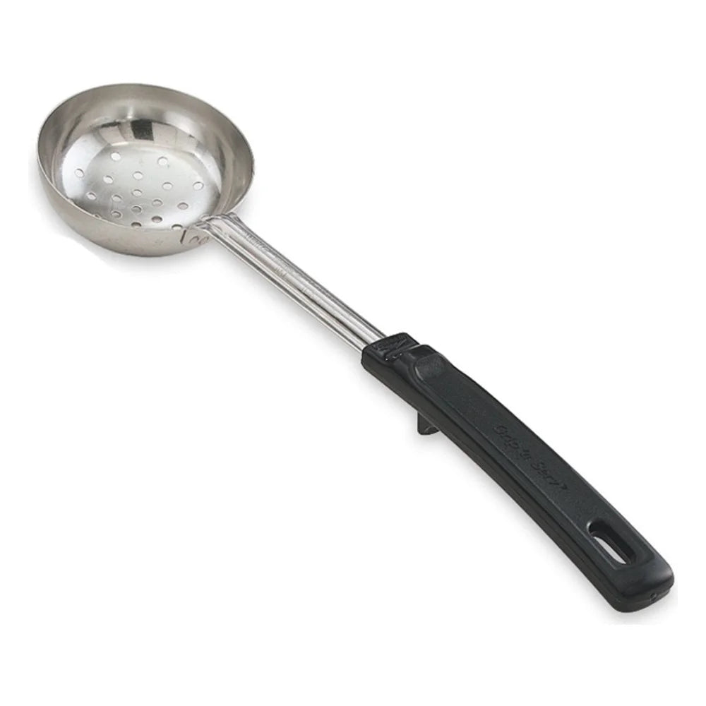Vollrath Stainless Steel Perforated Spoodle Black Handle, 6 Ounce — 1 Per Case