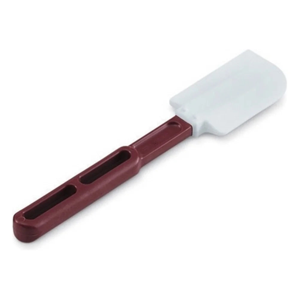 Vollrath 10 Inch Plastic White Spatula With Red Handle — 1 Per Case