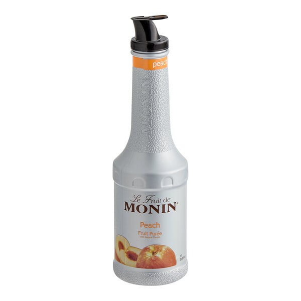 Monin Peach Puree - 1 L — Case of 4