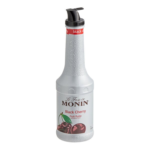 Monin Black Cherry Puree - 1 L — Case of 4