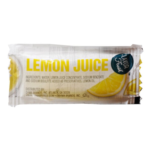 Portion Pac Lemon Juice - 4 g — Case of 200