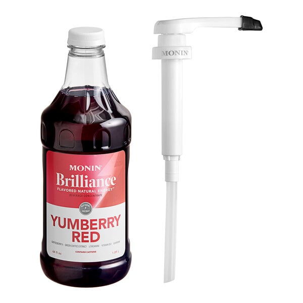 Monin Red Yumberry Energy - 64 oz — Case of 4