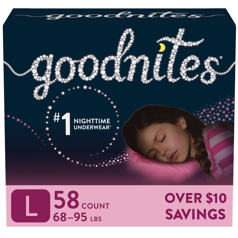 Huggies Goodnite Jmb S3 Grl 15c — Case of 4