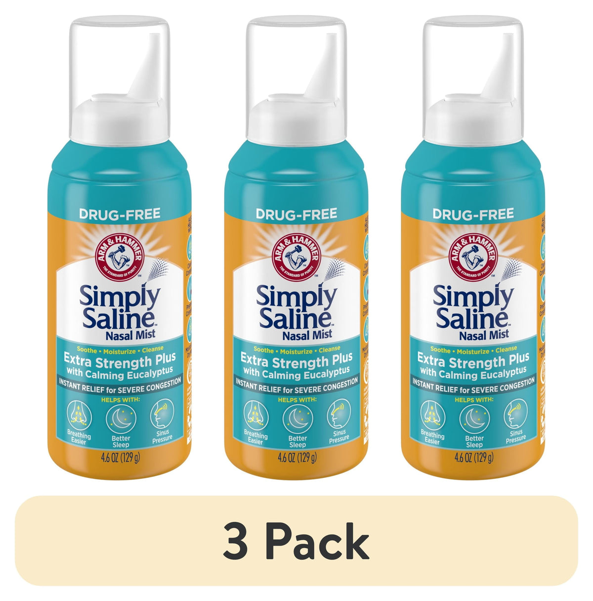 Simply Saline Extra Strength, 4.6 oz — 24 Per Case
