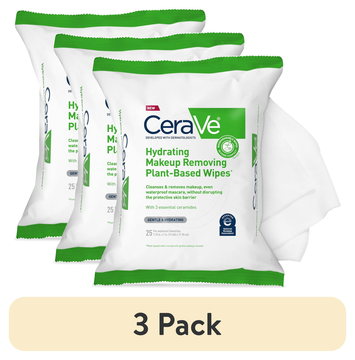 CeraVe Makeup Remover Wipes, 25 ct — 12 Per Case