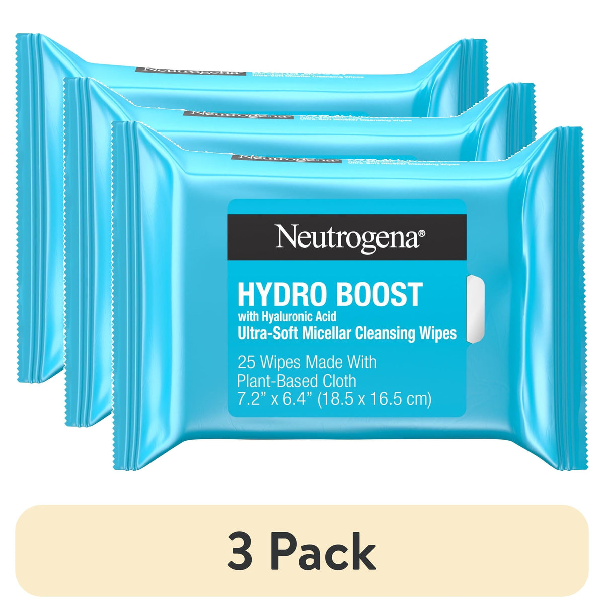 Neutrogena Hydro Boost Wipes 25 ct — Case of 6
