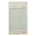 NCCO National Checking 4.2 Inch X 7.25 Inch 3 Part Green Carbonless 13 Line Guest Check — 1 Per Case