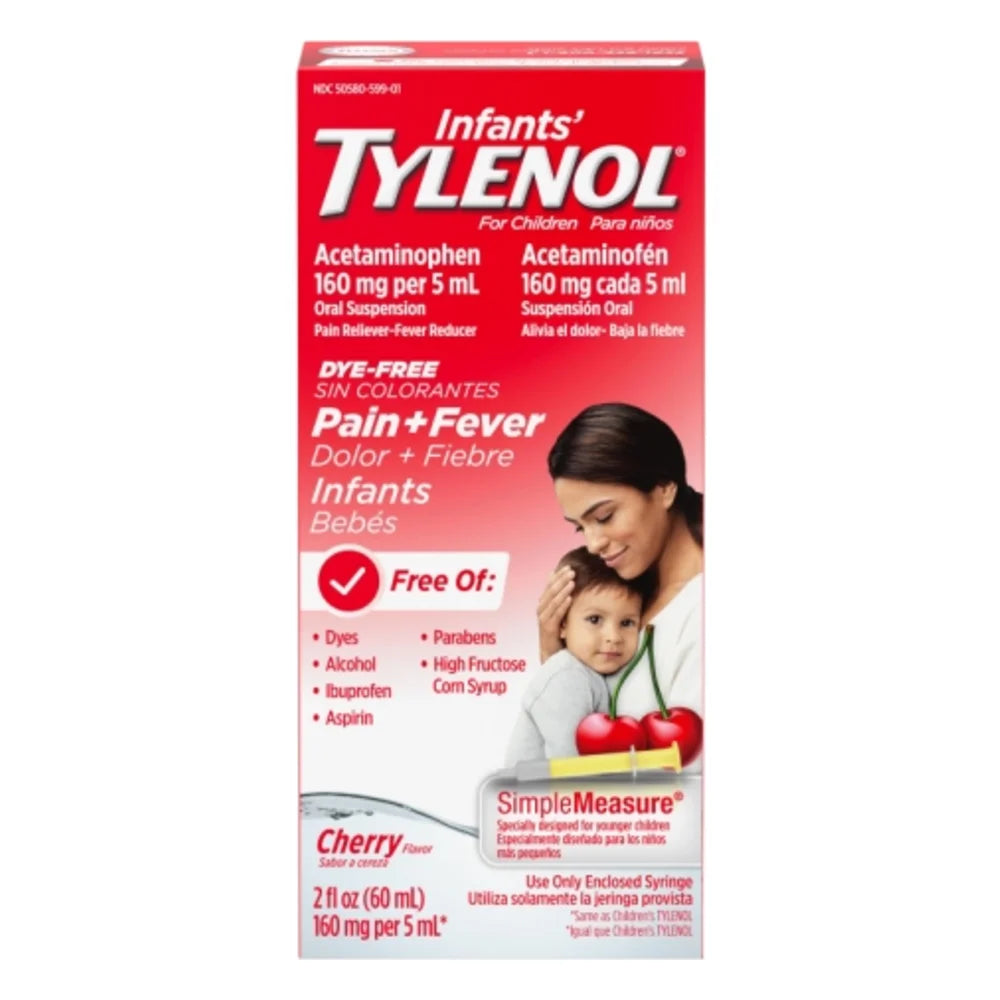 Tylenol Cherry, 2 Fluid Ounce — 6 Per Case