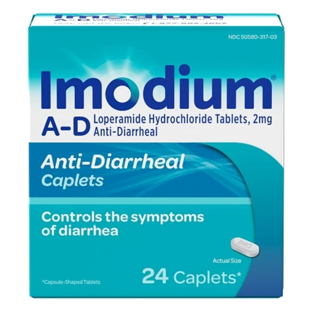 Imodium A-D Caplets, 24 Count — 24 Per Case
