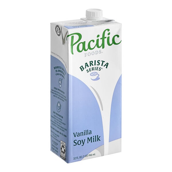 Pacific Foods Original Barista Series Vanilla Soy Milk - 32 fl oz — Case of 12