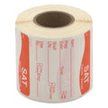 Daymark Dissolvemark-Dissolvable Adhesive 2 Inch X 2 Inch Rectangle Saturday Shelf Life Label, 250 Count — 12 Per Case