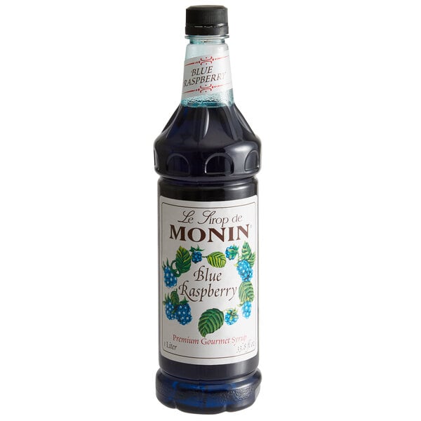 Monin Blue Raspberry Syrup - 1 L — Case of 4