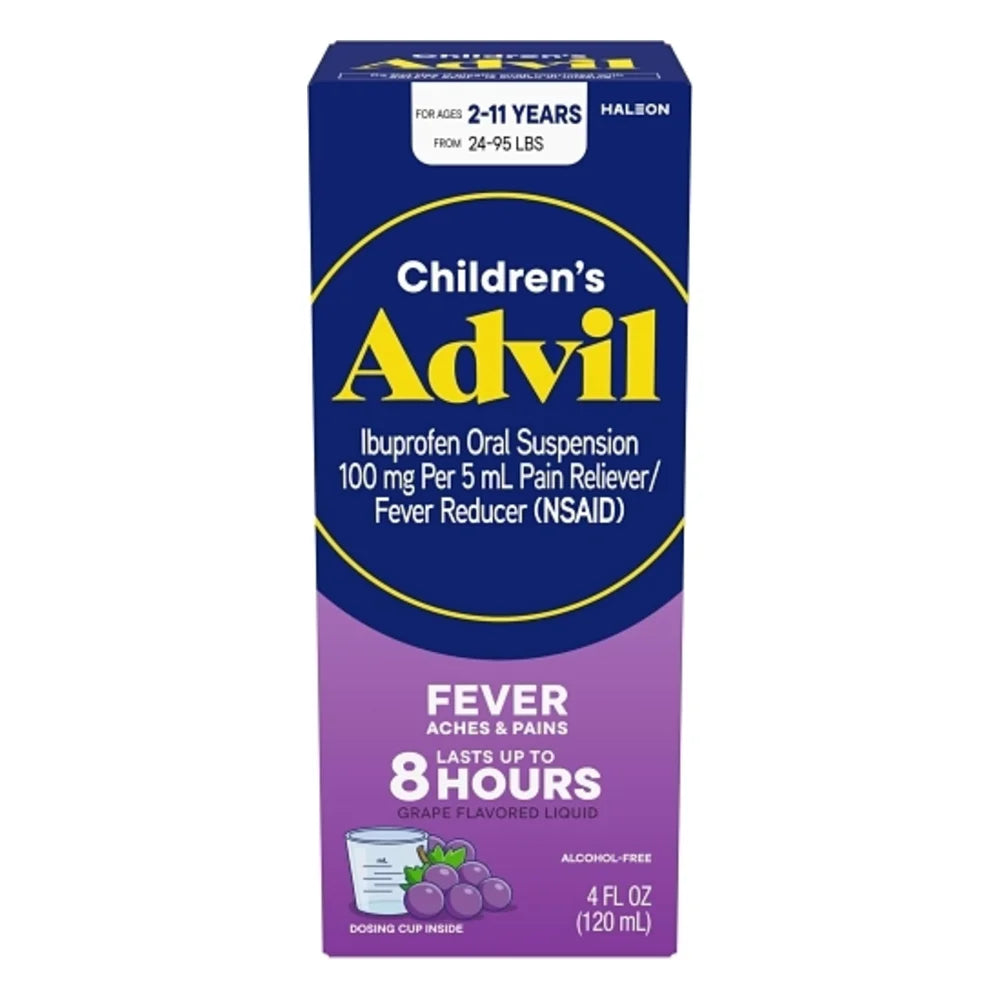 Advil Children's Suspension Liquid Grape, 4 Ounce — 36 Per Case