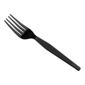 Dixie Medium Weight Polystyrene Black Fork — Case of 90