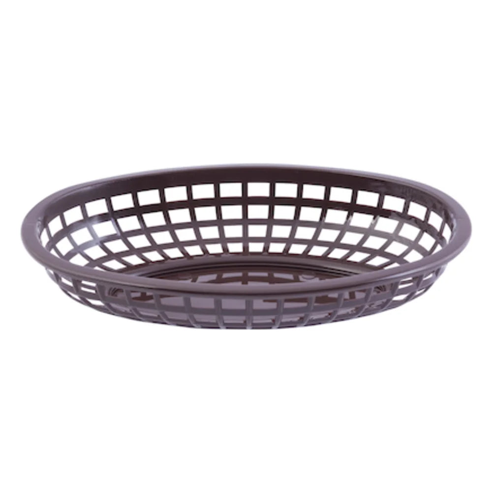 Tablecraft 9.375 Inch X 6 Inch X 1.375Classic Oval Brown Basket — 36 Per Case